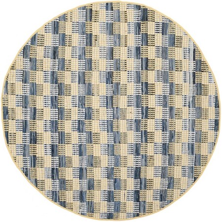 Safavieh Montauk Round Area Rug, Gold and Multicolor - 6 x 6 ft. MTK121B-6R
